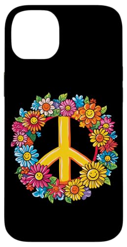Peace Zeichen der Freiheit Blumen Hippie farbenfrohes Hülle für iPhone 14 Plus Peace Zeichen der Freiheit Blumen Hippie farbenfrohes Hülle für iPhone 14 Plus von Tie Frieden Zeichen Outfit for make love