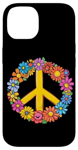 Peace Zeichen der Freiheit Blumen Hippie farbenfrohes Hülle für iPhone 14 Peace Zeichen der Freiheit Blumen Hippie farbenfrohes Hülle für iPhone 14 von Tie Frieden Zeichen Outfit for make love