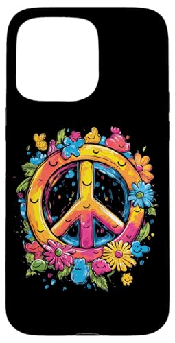 Peace Zeichen der Freiheit Blumen Hippie farbenfrohes Hülle für iPhone 15 Pro Max Peace Zeichen der Freiheit Blumen Hippie farbenfrohes Hülle für iPhone 15 Pro Max von Tie Frieden Zeichen Outfit for make love