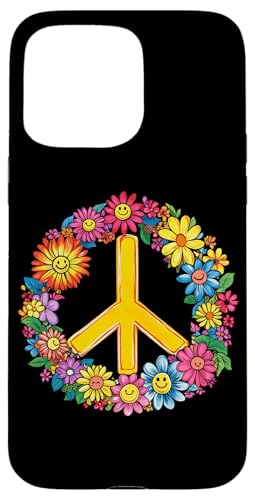 Peace Zeichen der Freiheit Blumen Hippie farbenfrohes Hülle für iPhone 15 Pro Max Peace Zeichen der Freiheit Blumen Hippie farbenfrohes Hülle für iPhone 15 Pro Max von Tie Frieden Zeichen Outfit for make love