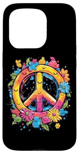Peace Zeichen der Freiheit Blumen Hippie farbenfrohes Hülle für iPhone 15 Pro Peace Zeichen der Freiheit Blumen Hippie farbenfrohes Hülle für iPhone 15 Pro von Tie Frieden Zeichen Outfit for make love