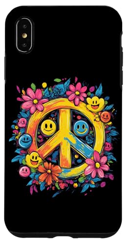 Peace Zeichen der Freiheit Blumen Hippie farbenfrohes Hülle für iPhone XS Max von Tie Frieden Zeichen Outfit for make love