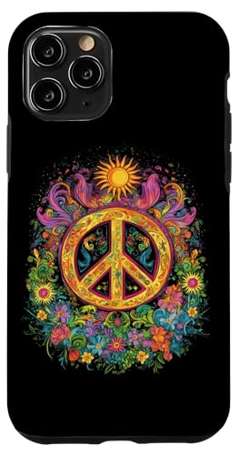 Peace Zeichen der Freiheit Hippie farbenfrohes Hülle für iPhone 11 Pro von Tie Frieden Zeichen Outfit for make love