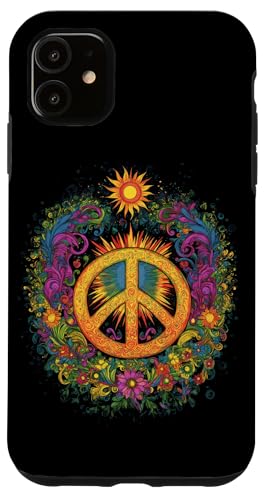 Peace Zeichen der Freiheit Hippie farbenfrohes Hülle für iPhone 11 Peace Zeichen der Freiheit Hippie farbenfrohes Hülle für iPhone 11 von Tie Frieden Zeichen Outfit for make love