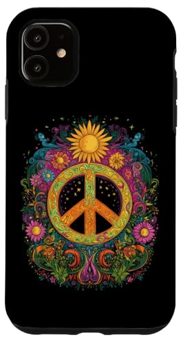 Peace Zeichen der Freiheit Hippie farbenfrohes Hülle für iPhone 11 Peace Zeichen der Freiheit Hippie farbenfrohes Hülle für iPhone 11 von Tie Frieden Zeichen Outfit for make love