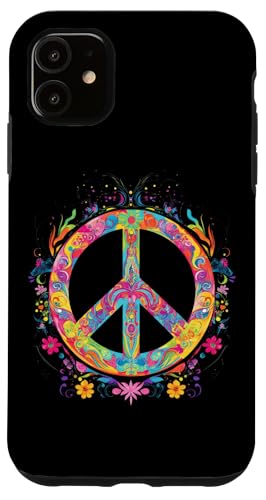 Peace Zeichen der Freiheit Hippie farbenfrohes Hülle für iPhone 11 Peace Zeichen der Freiheit Hippie farbenfrohes Hülle für iPhone 11 von Tie Frieden Zeichen Outfit for make love