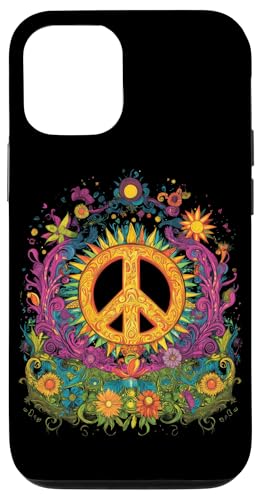 Peace Zeichen der Freiheit Hippie farbenfrohes Hülle für iPhone 12/12 Pro von Tie Frieden Zeichen Outfit for make love