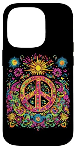 Peace Zeichen der Freiheit Hippie farbenfrohes Hülle für iPhone 14 Pro Peace Zeichen der Freiheit Hippie farbenfrohes Hülle für iPhone 14 Pro von Tie Frieden Zeichen Outfit for make love