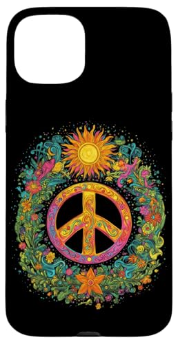 Peace Zeichen der Freiheit Hippie farbenfrohes Hülle für iPhone 15 Plus Peace Zeichen der Freiheit Hippie farbenfrohes Hülle für iPhone 15 Plus von Tie Frieden Zeichen Outfit for make love
