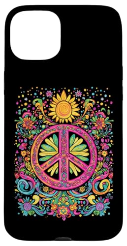 Peace Zeichen der Freiheit Hippie farbenfrohes Hülle für iPhone 15 Plus Peace Zeichen der Freiheit Hippie farbenfrohes Hülle für iPhone 15 Plus von Tie Frieden Zeichen Outfit for make love
