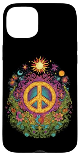 Peace Zeichen der Freiheit Hippie farbenfrohes Hülle für iPhone 15 Plus Peace Zeichen der Freiheit Hippie farbenfrohes Hülle für iPhone 15 Plus von Tie Frieden Zeichen Outfit for make love