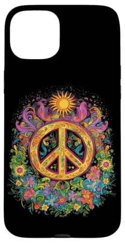 Peace Zeichen der Freiheit Hippie farbenfrohes Hülle für iPhone 15 Plus Peace Zeichen der Freiheit Hippie farbenfrohes Hülle für iPhone 15 Plus von Tie Frieden Zeichen Outfit for make love