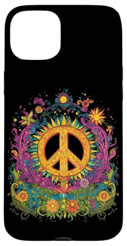 Peace Zeichen der Freiheit Hippie farbenfrohes Hülle für iPhone 15 Plus Peace Zeichen der Freiheit Hippie farbenfrohes Hülle für iPhone 15 Plus von Tie Frieden Zeichen Outfit for make love