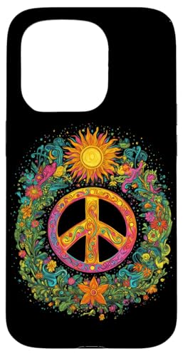 Peace Zeichen der Freiheit Hippie farbenfrohes Hülle für iPhone 15 Pro Peace Zeichen der Freiheit Hippie farbenfrohes Hülle für iPhone 15 Pro von Tie Frieden Zeichen Outfit for make love