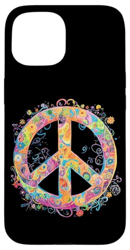 Peace Zeichen der Freiheit Hippie farbenfrohes Hülle für iPhone 15 Peace Zeichen der Freiheit Hippie farbenfrohes Hülle für iPhone 15 von Tie Frieden Zeichen Outfit for make love