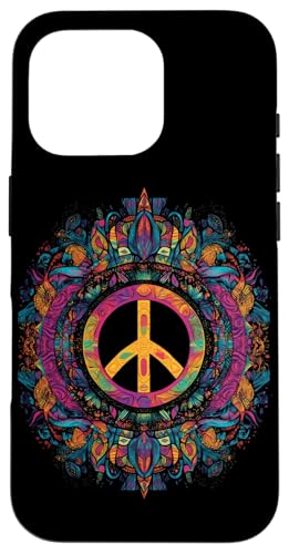 Peace Zeichen der Freiheit Hippie farbenfrohes Hülle für iPhone 16 Pro Peace Zeichen der Freiheit Hippie farbenfrohes Hülle für iPhone 16 Pro von Tie Frieden Zeichen Outfit for make love