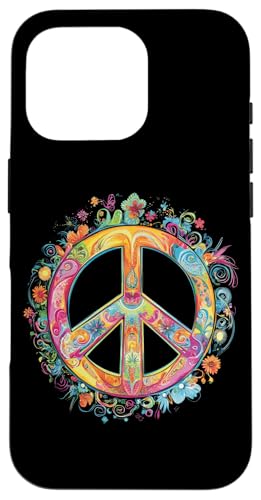 Peace Zeichen der Freiheit Hippie farbenfrohes Hülle für iPhone 16 Pro Peace Zeichen der Freiheit Hippie farbenfrohes Hülle für iPhone 16 Pro von Tie Frieden Zeichen Outfit for make love