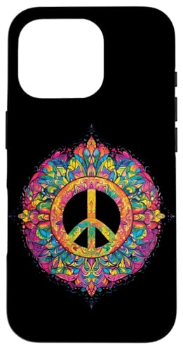 Peace Zeichen der Freiheit Hippie farbenfrohes Hülle für iPhone 16 Pro von Tie Frieden Zeichen Outfit for make love
