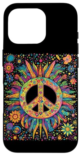 Peace Zeichen der Freiheit Hippie farbenfrohes Hülle für iPhone 16 Pro Peace Zeichen der Freiheit Hippie farbenfrohes Hülle für iPhone 16 Pro von Tie Frieden Zeichen Outfit for make love