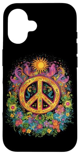 Peace Zeichen der Freiheit Hippie farbenfrohes Hülle für iPhone 16 Peace Zeichen der Freiheit Hippie farbenfrohes Hülle für iPhone 16 von Tie Frieden Zeichen Outfit for make love
