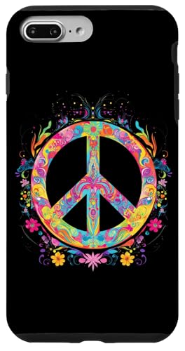Peace Zeichen der Freiheit Hippie farbenfrohes Hülle für iPhone 7 Plus/8 Plus Peace Zeichen der Freiheit Hippie farbenfrohes Hülle für iPhone 7 Plus/8 Plus von Tie Frieden Zeichen Outfit for make love