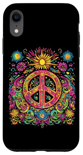 Peace Zeichen der Freiheit Hippie farbenfrohes Hülle für iPhone XR Peace Zeichen der Freiheit Hippie farbenfrohes Hülle für iPhone XR von Tie Frieden Zeichen Outfit for make love