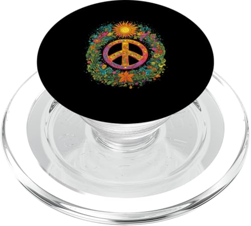 Peace Zeichen der Freiheit Hippie farbenfrohes PopSockets PopGrip für MagSafe Peace Zeichen der Freiheit Hippie farbenfrohes PopSockets PopGrip für MagSafe von Tie Frieden Zeichen Outfit for make love