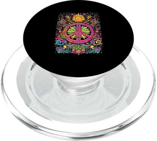 Peace Zeichen der Freiheit Hippie farbenfrohes PopSockets PopGrip für MagSafe Peace Zeichen der Freiheit Hippie farbenfrohes PopSockets PopGrip für MagSafe von Tie Frieden Zeichen Outfit for make love