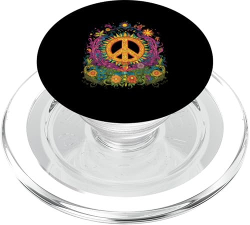 Peace Zeichen der Freiheit Hippie farbenfrohes PopSockets PopGrip für MagSafe Peace Zeichen der Freiheit Hippie farbenfrohes PopSockets PopGrip für MagSafe von Tie Frieden Zeichen Outfit for make love