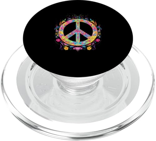 Peace Zeichen der Freiheit Hippie farbenfrohes PopSockets PopGrip für MagSafe von Tie Frieden Zeichen Outfit for make love