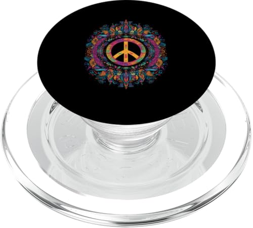Peace Zeichen der Freiheit Hippie farbenfrohes PopSockets PopGrip für MagSafe Peace Zeichen der Freiheit Hippie farbenfrohes PopSockets PopGrip für MagSafe von Tie Frieden Zeichen Outfit for make love