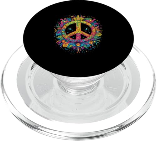 Peace Zeichen der Freiheit Hippie farbenfrohes PopSockets PopGrip für MagSafe von Tie Frieden Zeichen Outfit for make love