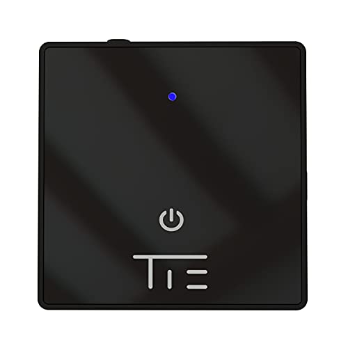 TIE Audio TBT1 Mobile Bluetooth Transmitter/Receiver für kabellose Kopfhörer, Fernseher, Autoradio & Lautsprecher (hohe Reichweite, Akku betrieben, Gürtelclip, inkl. Aux Kabel), Schwarz von Tie Studio