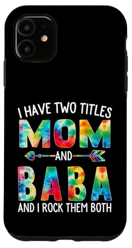 Ich habe zwei Titel Mama und Baba Day Tie Cute Mothers Day Hülle für iPhone 11 von Tie-dye Mothers Day apparel