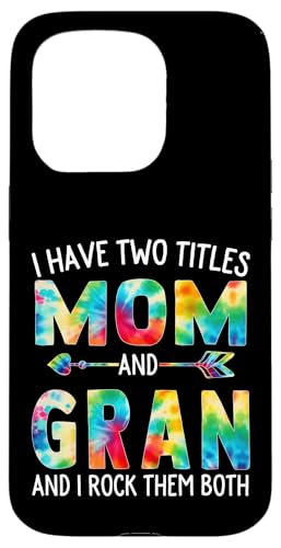 Ich habe zwei Titel Mama und Oma Day Tie Cute Mothers Day Hülle für iPhone 15 Pro von Tie-dye Mothers Day apparel
