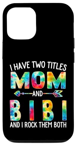 Ich habe zwei Titel: Mama und Bibi Day Tie Cute Mothers Day Hülle für iPhone 12/12 Pro Ich habe zwei Titel: Mama und Bibi Day Tie Cute Mothers Day Hülle für iPhone 12/12 Pro von Tie-dye Mothers Day apparel