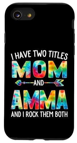Ich habe zwei Titel: Mama und Mama Day Tie Cute Mothers Day Hülle für iPhone SE (2020) / 7 / 8 von Tie-dye Mothers Day apparel