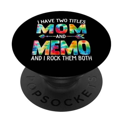 Ich habe zwei Titel: Mama und Memo Day Tie Cute Mothers Day PopSockets Klebender PopGrip Ich habe zwei Titel: Mama und Memo Day Tie Cute Mothers Day PopSockets Klebender PopGrip von Tie-dye Mothers Day apparel