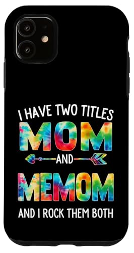 Ich habe zwei Titel: Mama und Memom Day Tie Cute Mothers Day Hülle für iPhone 11 von Tie-dye Mothers Day apparel