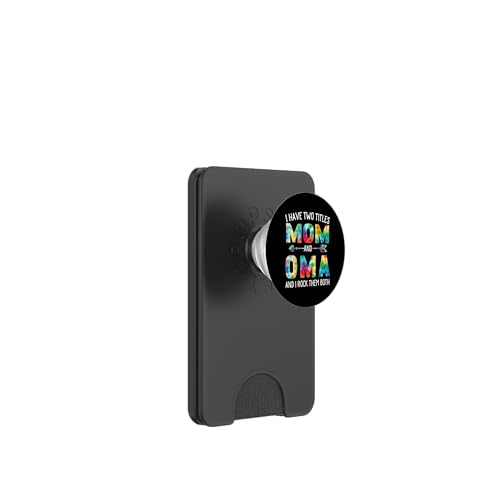 Ich habe zwei Titel: Mama und OMA Day Tie Cute Mothers Day PopSockets PopWallet für MagSafe Ich habe zwei Titel: Mama und OMA Day Tie Cute Mothers Day PopSockets PopWallet für MagSafe von Tie-dye Mothers Day apparel