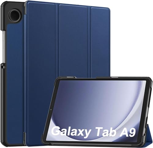 Hülle für Samsung Galaxy Tab A9 Cover,Premium PU Ultra Schlank leichte Schutzhülle,Dreifach Falt Klapp Schutzhülle Case, Ultra Dünn Leicht Cover (Green) von Tieeyivv