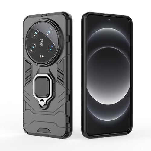 Tieeyivv Hülle Kompatibel mit Xiaomi Mi 14 Ultra Hülle Cover PC Rückseite, 360°Grad Drehung Fingerring Ständer Weiche TPU Kante Halter Handy Hüllen Bumper Schutzhülle Tieeyivv Hülle Kompatibel mit Xiaomi Mi 14 Ultra Hülle Cover PC Rückseite, 360°Grad Drehung Fingerring Ständer Weiche TPU Kante Halter Handy Hüllen Bumper Schutzhülle von Tieeyivv