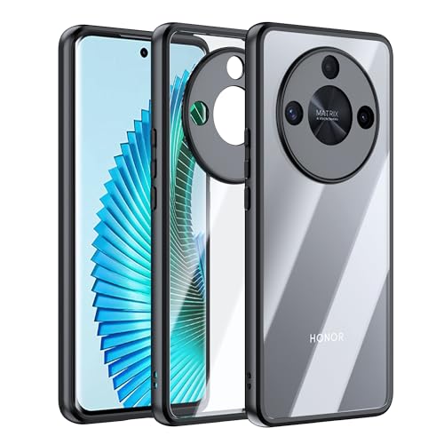 Tieeyivv Hülle für Honor Magic 7 Lite Handyhülle Cover Dünne [Anti-Fingerabdruck] Stoßfeste Schutzhülle gegen Fallschäden Handyhülle Kompatibel mit Honor Magic7 Lite Case (Schwarz) von Tieeyivv