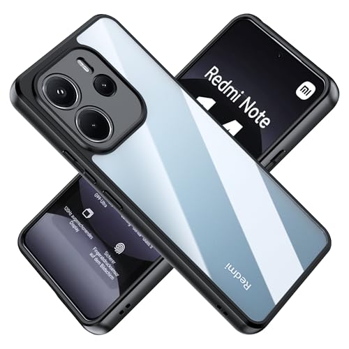 Tieeyivv Hülle für Xiaomi Redmi Note 14 4G Handyhülle Cover Dünne [Anti-Fingerabdruck] Stoßfeste Schutzhülle gegen Fallschäden Handyhülle Kompatibel mit Redmi Note 14 4G Case (Schwarz) von Tieeyivv