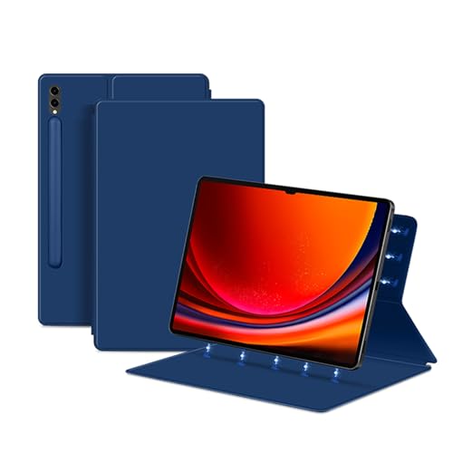 Tieeyivv Magnetische Hülle für Samsung Galaxy Tab S9 Ultra 2023 14.6 Zoll (SM-X910/X916) -Hauchdünn- mit Auto aufwachen/Schlaf Funktion Standfunktion - BlauSchutzhülle von Tieeyivv