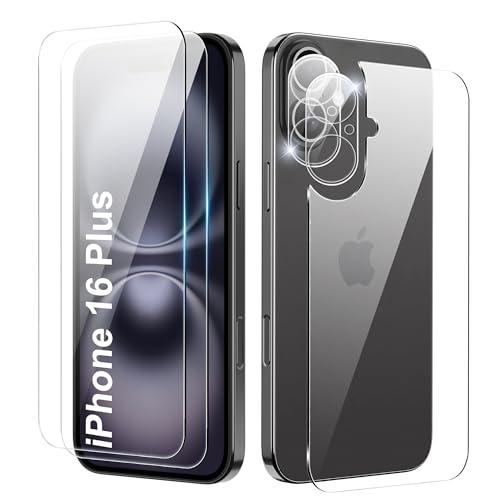 Tieeyivv Schutzfolie für iPhone 16 plus 6.7'' für Panzerglas Rückseite Glas und Kamera Schutzfolie Vollständige Abdeckung Displayschutzfolie, Bläschenfrei, Kratzfest, 9H Härte Tieeyivv Schutzfolie für iPhone 16 plus 6.7'' für Panzerglas Rückseite Glas und Kamera Schutzfolie Vollständige Abdeckung Displayschutzfolie, Bläschenfrei, Kratzfest, 9H Härte von Tieeyivv