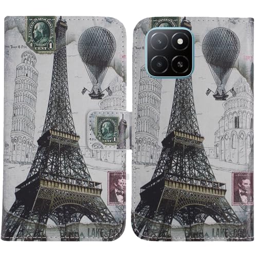 TienJueShi Eiffelturm Flip Book Stand Brieftasche Leder Tasche Schütz Hülle Handy TPU Silikon Case Abdeckung Wallet Cover Etüi Für Honor X8c 4G 6.7 inch TienJueShi Eiffelturm Flip Book Stand Brieftasche Leder Tasche Schütz Hülle Handy TPU Silikon Case Abdeckung Wallet Cover Etüi Für Honor X8c 4G 6.7 inch von TienJueShi