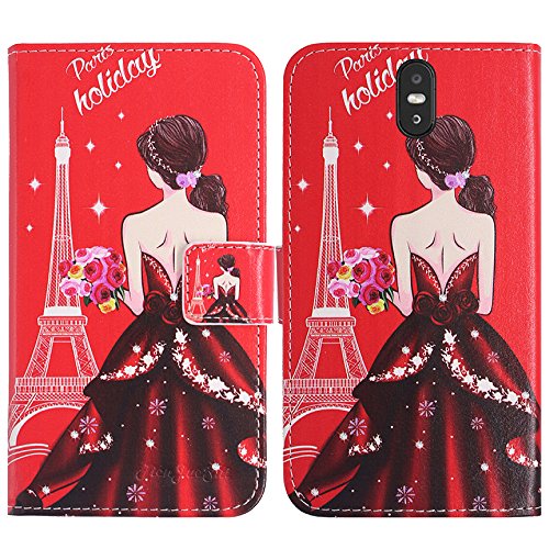 TienJueShi Traumfrau Flip Book-Style Brief Leder Tasche Schutz Hulle Handy Case Abdeckung Fall Wallet Cover Etui Skin Fur HAFURY UMAX 6.0 Inch von TienJueShi