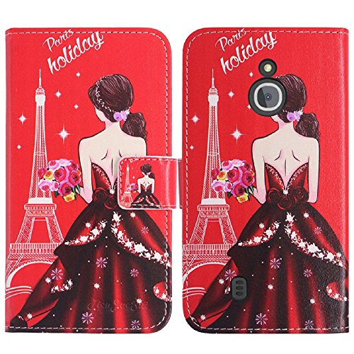 TienJueShi Traumfrau Flip Book-Style Brief Leder Tasche Schutz Hulle Handy Case Abdeckung Fall Wallet TPU Silikon Cover Etui Skin Fur Nokia 3310 4G 2.4 inch 2018 von TienJueShi