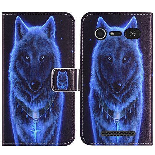 TienJueShi Wolf Flip Book-Style Brief Leder Tasche Schutz Hulle Handy Case Abdeckung Fall Wallet Cover Etui Skin Fur Doro Liberto 8040 5 inch TienJueShi Wolf Flip Book-Style Brief Leder Tasche Schutz Hulle Handy Case Abdeckung Fall Wallet Cover Etui Skin Fur Doro Liberto 8040 5 inch von TienJueShi